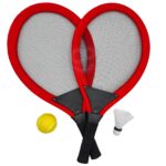 Didelės badmintono teniso raketės vaikams – raudonas
