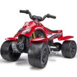 Keturratis su pedalais – raudonas