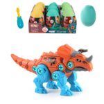 Konstrukcinis dinozauras kiaušinyje su atsuktuvu – Triceratopas