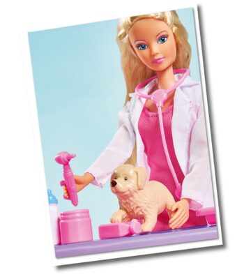 Lėlė Steffi Veterinarios rinkinys