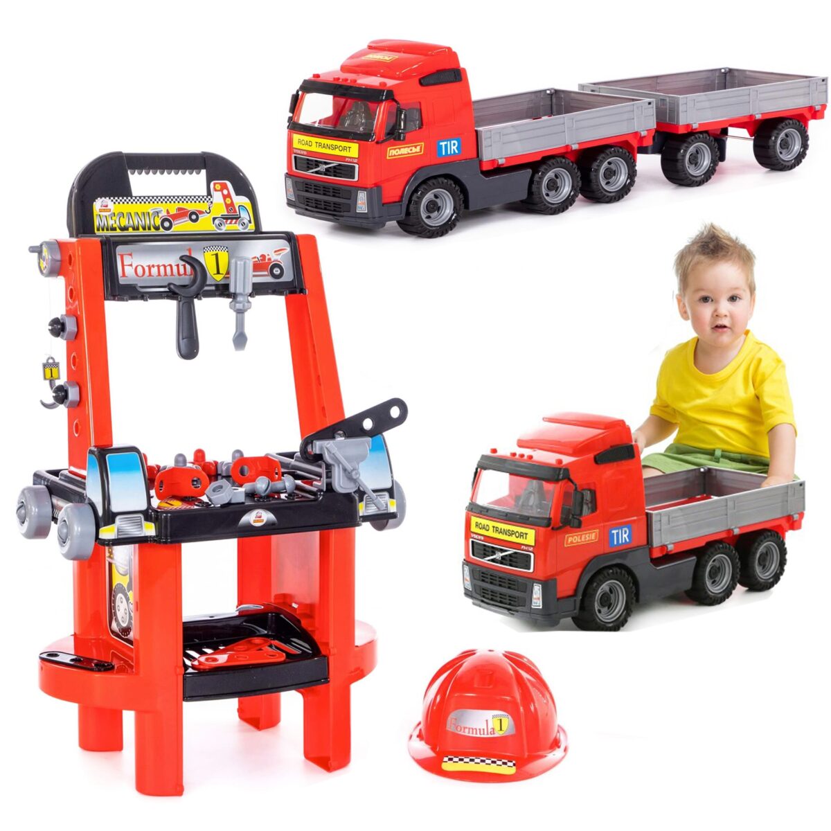 Mechaniko rinkinys su mašina
