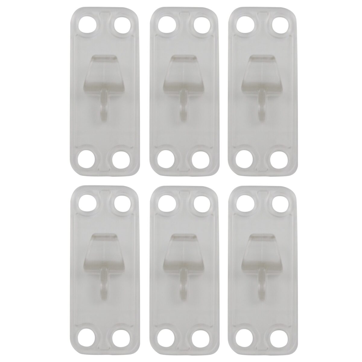 Permatomi lentos kabliukai 6 vnt