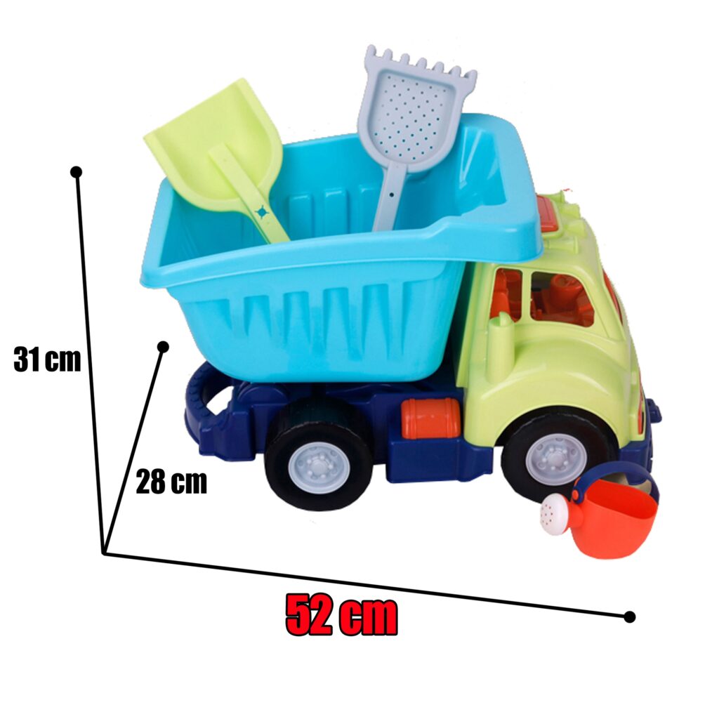 Smėlio sunkvežimis 52 cm su priedais