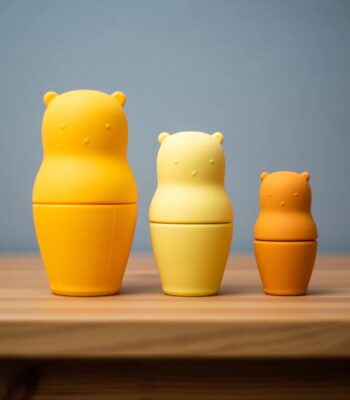 Bigjigs sudedami silikoniniai meškiukai